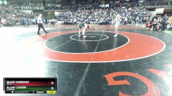 4A 150 lbs Cons. Round 3 - Elijah Leader, Hanford vs Quaid Harrison, Mt. Si