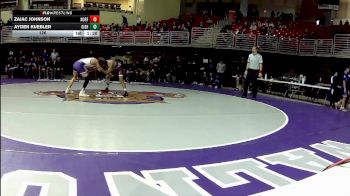 126 lbs Round 2 (4 Team) - Ayden Kuebler, Grand Island vs Zaiac Johnson, Norfolk