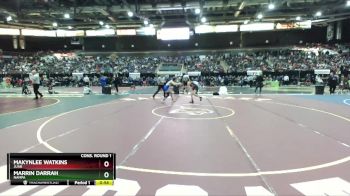 120 lbs Cons. Round 1 - Makynlee Watkins, Juab vs Marrin Darrah, Nampa