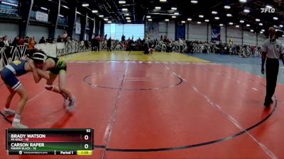 92 lbs Rd# 6- 9:00am Saturday Final Pool - Brady Watson, PA Gold vs Carson Raper, Minion Black