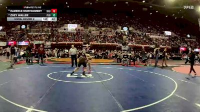 G - 140 lbs Cons. Round 2 - Kadence Montgomery, Shelby Girls vs Zoey Waller, Plentywood Girls