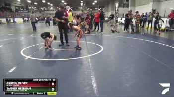 55 lbs Cons. Round 2 - Tanner Needham, Vicksburg Bulldog WC vs Ashton Oliver, Byron Center