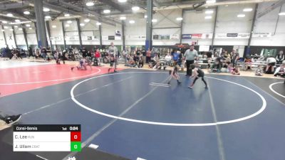 46 lbs Consolation - Carson Lee, Run To Danger vs Jaxon Ullom, Crater Mat Club