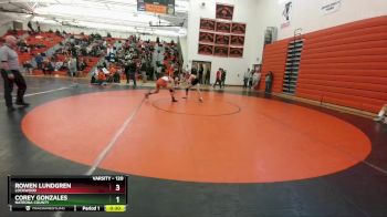 120 lbs Cons. Semi - Rowen Lundgren, Lockwood vs Corey Gonzales, Natrona County