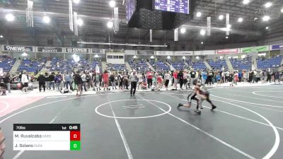 70 lbs Consolation - Marcos Ruvalcaba, Garden City WC vs Julian Solano, Duran Elite