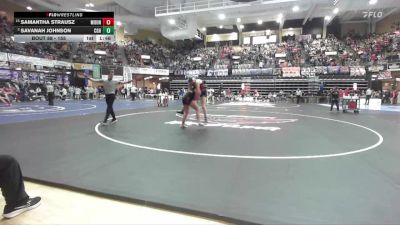 155 lbs Champ. Round 1 - Samantha Strausz, Moundridge HS vs Savanah Johnson, Council Grove Hs