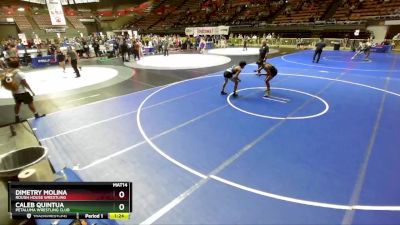 150 lbs Semifinal - Dimetry Molina, Rough House Wrestling vs Caleb Quintua, Petaluma Wrestling Club