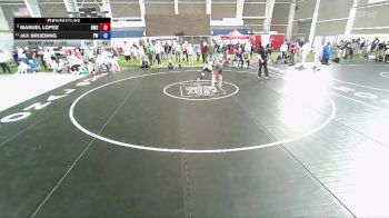 132 lbs Cons. Round 3 - Manuel Lopez, Delta Wrestling Club vs JAX BRUENING, Patriot Wrestling