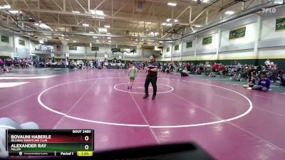 65 lbs Cons. Round 2 - Alexander Ray, Miller vs BoVauni Haberle, Billings Wrestling Club