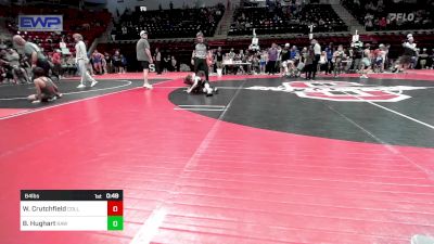 64 lbs Semifinal - William Crutchfield, Collinsville Cardinal Youth Wrestling vs Bentley Hughart, Raw Wrestling Club