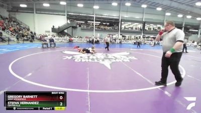 6-138 lbs Quarterfinal - Stefan Hernandez, Centreville vs Gregory Barnett, West Springfield