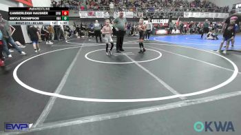 62 lbs Rr Rnd 1 - Emyle Thompson, HURRICANE WRESTLING ACADEMY vs Camberleigh Hausner, Sperry Wrestling Club