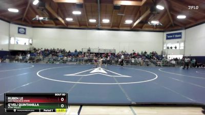 149 lbs Cons. Round 2 - Q`veli Quintanilla, Utah Valley vs Ruben Le, San Francisco State