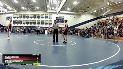 120 lbs Cons. Round 2 - Brendan McGraw, St. Ignatius vs Owen Jerkins, Keystone