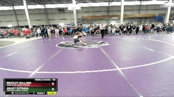 80 lbs Champ. Round 1 - Bentley Ballard, Middleton Middle School vs Grady Estrada, Meridian Middle School