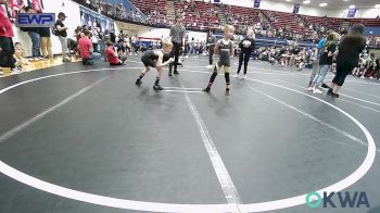 67 lbs Quarterfinal - Sawyer Henderson, Tecumseh Youth Wrestling vs Daxton Andrews, Madill Takedown