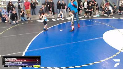 40 lbs Round 1 - Evan Chafin, Arctic Warriors Wrestling Club vs Ronin Alejandre, Soldotna Whalers Wrestling Club