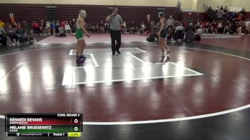 130 lbs Cons. Round 3 - Melanie Bruesewitz, Osage vs Kennedi Bevans, Independence