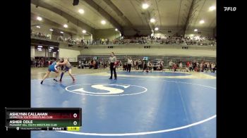 130 lbs Quarterfinal - Ashlynn Callahan, Lexington Youth Wrestling Club vs Asher Odle, Pleasant Hill Youth Wrestling Club