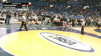 130 lbs Champ. Round 1 - Alena Oshana, Park Ridge (Maine East) vs Keagan Edwards, Carol Stream (Glenbard North)