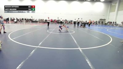 56 lbs Rr Rnd 3 - Mason DeFebbo, 4M Strength - EL vs Lucy Milgrim, PA Revival - EL