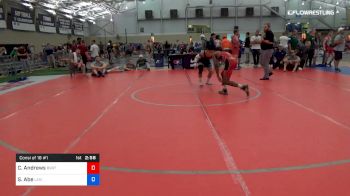 61 kg Consi Of 16 #1 - Carnell Andrews, Buffalo Valley RTC vs Satoshi Abe, Lehigh Valley Wrestling Club