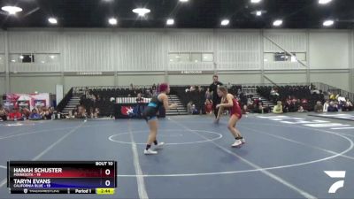 112 lbs Round 4 (6 Team) - Hanah Schuster, Minnesota vs Taryn Evans, California Blue