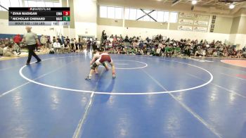 138 lbs 3rd Place - Evan Madigan, Edward Little vs Nicholas Chenard, Massabesic