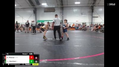 75 lbs Round 5 - Landon Gardner, Genesis Wrestling Club vs Emory Massa, SWA Wrestling