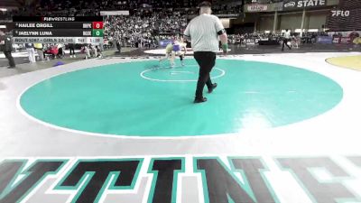 Girls 2A 145 lbs Quarterfinal - Hailee Orgill, Deer Park (Girls) vs Jaelynn Luna, Rogers (Spokane) (Girls)