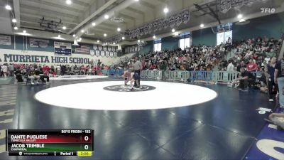 132 lbs 1st Place Match - Dante Pugliese, Temecula Valley vs Jacob Trimble, Chaparral