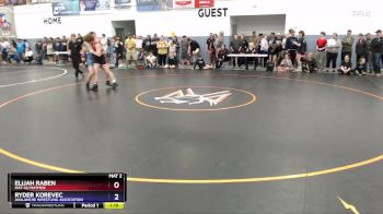 165 lbs Semifinal - Ryder Korevec, Avalanche Wrestling Association vs Elijah Raben, Mat-Su Matmen