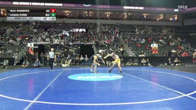 197 lbs Semifinal - Max Ramberg, Augustana (SD) vs Logan Kvien, McKendree