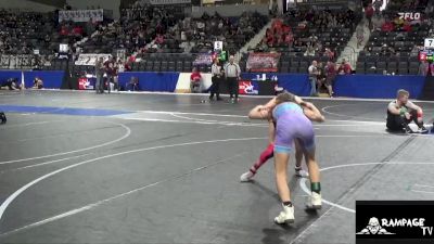 85 lbs Cons. Round 3 - Lexi Macias, Oakley Wrestling Club vs Tymber Charbonneau, Clay County