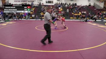 110 lbs Cons. Semi - Myla Woolridge, Kearney HS vs Chloe Skiles, Roxana HS