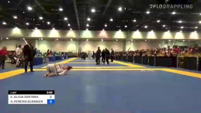ERICA ALICIA SANTANA vs ARIANE PEREIRA GUARNIER 2022 World Master IBJJF Jiu-Jitsu Championship