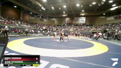 1A 190 lbs Quarterfinal - Boedy Morrison, Piute vs Ryker Chynoweth, Bryce Valley