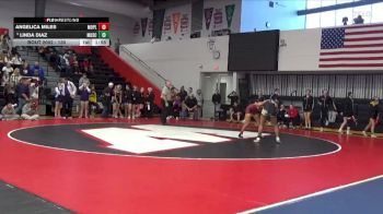 130 lbs Champ. Round 1 - Linda Diaz, Muscatine vs Angelica Miles, Mount Pleasant