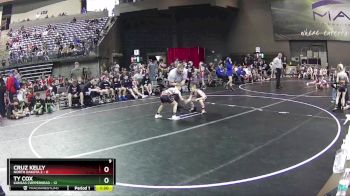 60 lbs Round 4 (6 Team) - Ty Cox, Kansas Copperhead vs Cruz Kelly, North Dakota 2