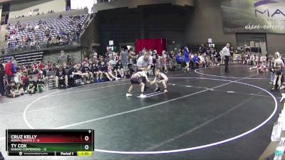 60 lbs Round 4 (6 Team) - Ty Cox, Kansas Copperhead vs Cruz Kelly, North Dakota 2