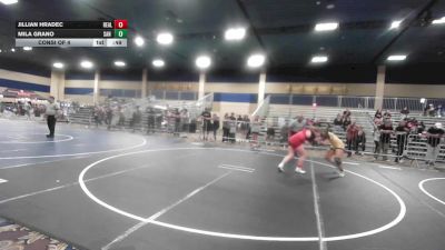 155 lbs Consi Of 4 - Jillian Hradec, Reality Sports vs Mila Grano, San Jacinto WC