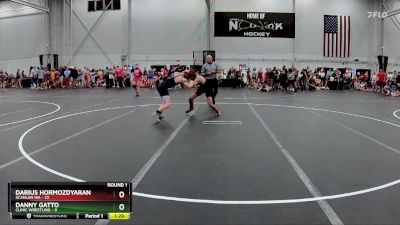 132 lbs Round 1 (8 Team) - Danny Gatto, Clinic Wrestling vs Darius Hormozdyaran, Scanlan WA