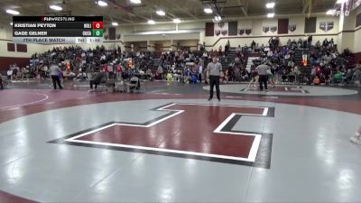 JV-29 lbs 7th Place Match - Gage Gelner, Columbus Catholic vs Kristian Peyton, North Linn