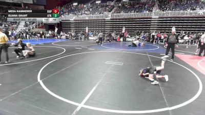 50 lbs Rr Rnd 2 - Mesa Kammerer, Casper WC vs Eliana Grant, Athlos Wrestling