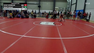120 lbs Semifinal - Wyatt Kitzmiller, Mechanicsburg vs Brady Rohaly, Pittsburgh
