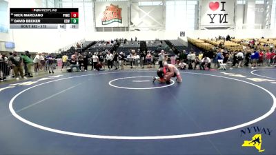 170 lbs Cons. Round 2 - David Becker, Copper City Wrestling vs Nick Marciano, Penfield Youth Wrestling Club