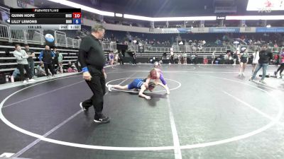 146 lbs Rr Rnd 1 - Kaylee James, Missouri Blue vs Sadie Sehnert, Dinosaur Destroyers