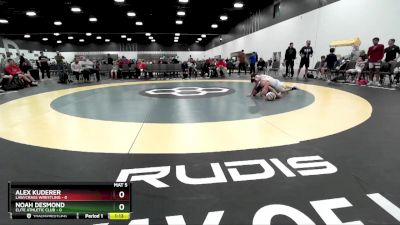 90 lbs Round 3 (8 Team) - Alex Kuderer, LAW/Crass Wrestling vs Noah Desmond, Elite Athletic Club