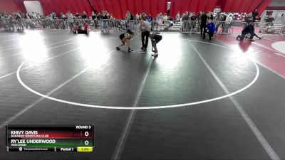 86-95 lbs Round 3 - Ry`lee Underwood, Wisconsin vs Khivy Davis, Baraboo Wrestling Club