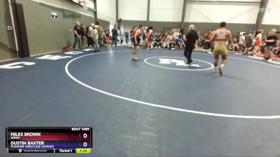 165 lbs Champ. Round 2 - Miles Brown, NWWC vs Dustin Baxter, Punisher Wrestling Company